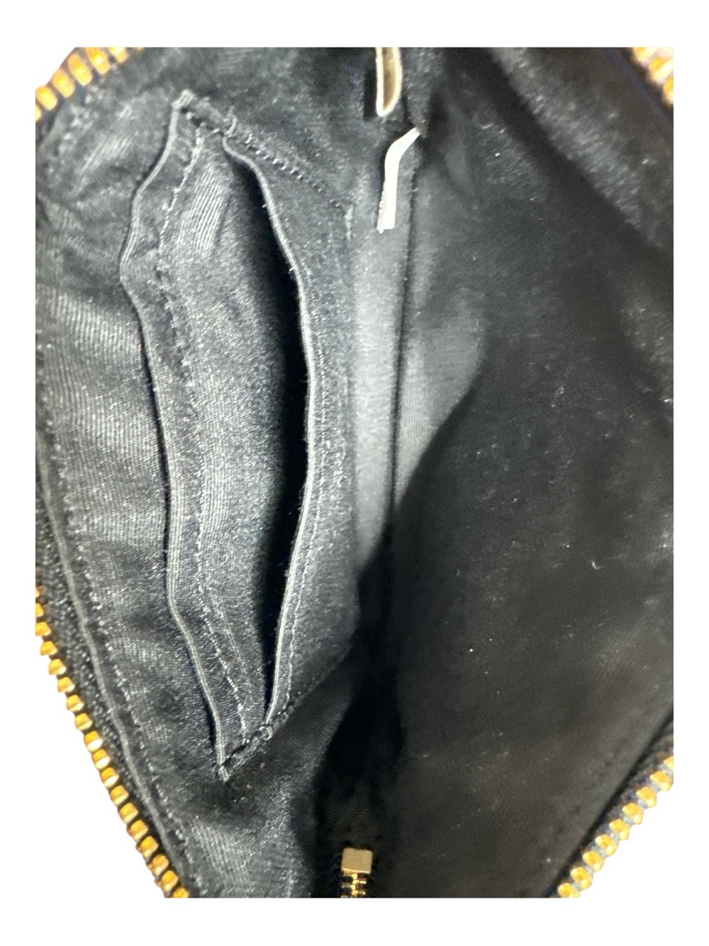 COACH Corner Zip Black Patent Debossed Leather Wristlet - Picture 5 of 6